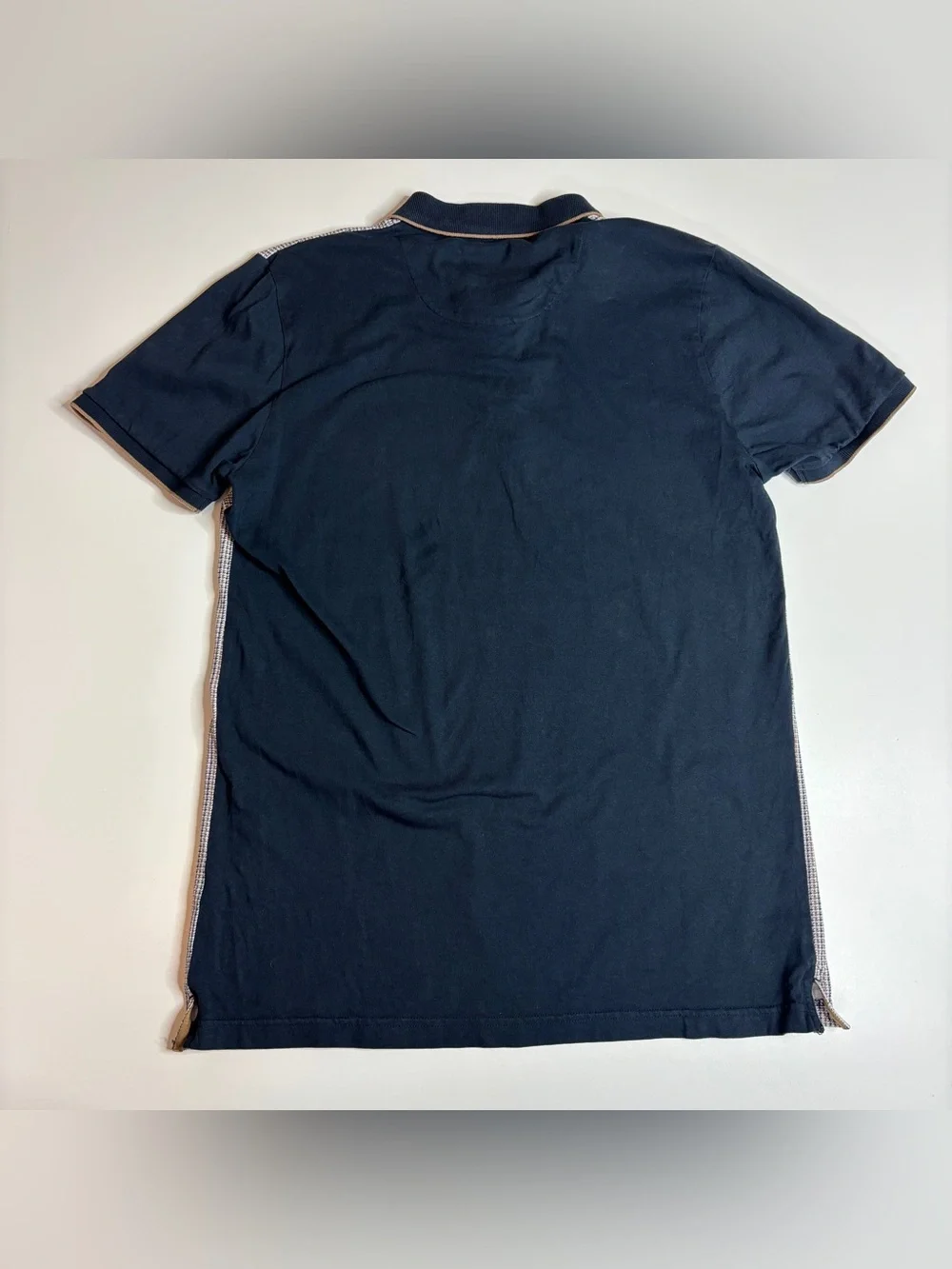 Denim & Flower Ricky Singh Preppy Mod Houndstooth Polo Shirt M - Picture 6 of 10